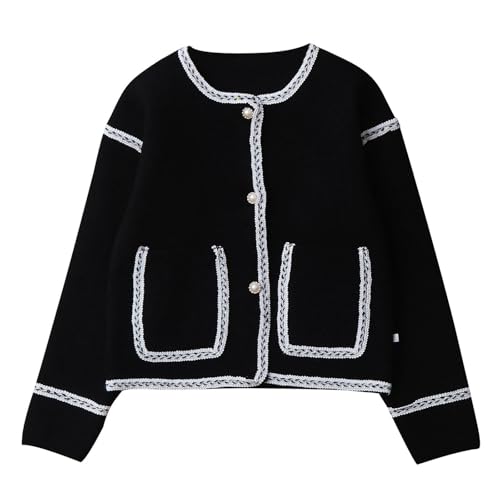 Kids Warm Knitted Cardigan Long-Sleeved Sweater for Middle Large Children Boys Girls niños niñas ropa
