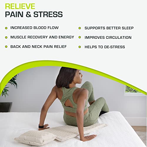 ProsourceFit Ki Acupressure Mat and Pillow Set with 100% Natural Linen for Back/Neck Pain Relief and Muscle Relaxation, Sand Dunes - Image 5
