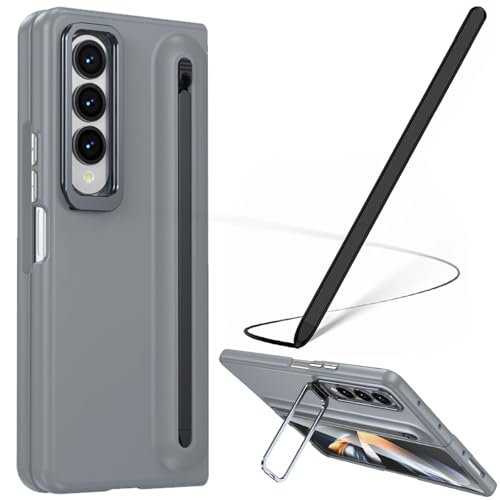 Coque Samsung Z Fold 4 étui protection écran béquille grise