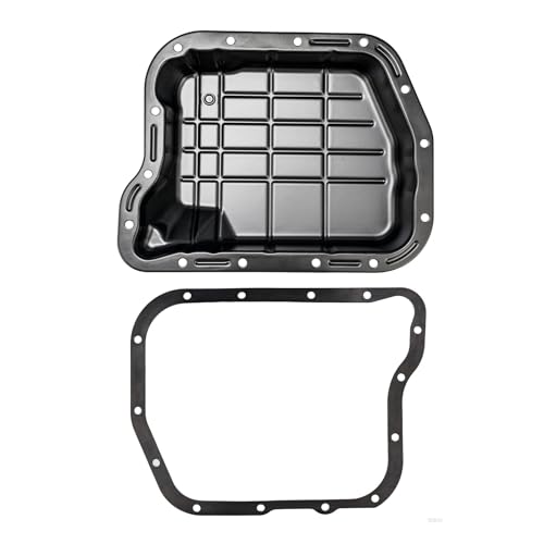 Image of KAX 265-827 Transmission oil pan with Drain Plug & Gasket Compatible with Ram 1500 /2500 /3500 Van, Durango, Dakota, B1500 /2500 /3500
