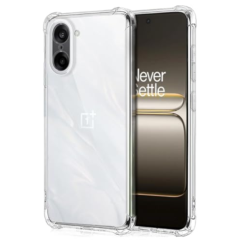 Image of Fashionury 3D Raised Transparent Crystal Clear Back Cover for OnePlus Nord CE 5 5G | Shockproof Design | Anti-Slip Grip | Camera Protection | 360 Degree Protection Mobile Case