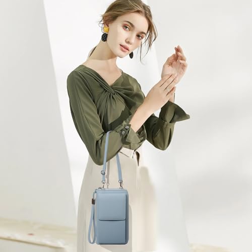 Image of SENDEFN Small Crossbody Cell Phone Purse for Women Leather Cellphone Bags Wallet Purses with Multi Card Slots