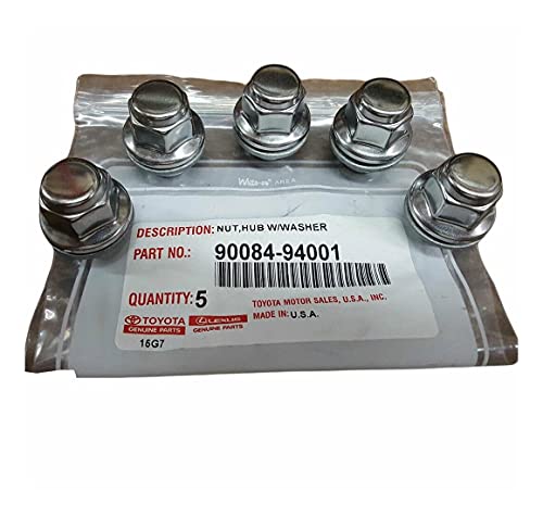 Genuine OEM Chrome Wheel Nut (LUG) 90084-94001 - Set of 5 Short / 9008494001