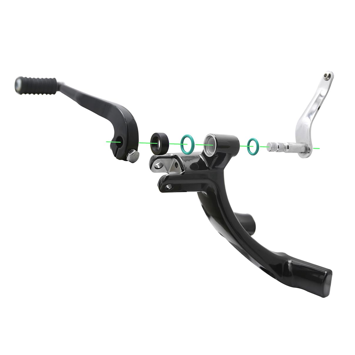 Amazon.com: Extended forward control foot pegs black for