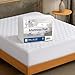 The Grand King Mattress Pad Cover Fitted | Deep Pockets Bed Mattress Protection | Hypoallergenic & Breathable | King Size (78x80 Stretches to 18 Inches)