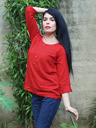 Image of Rayon Tops for Women Western /Women Tops /Top for Woman