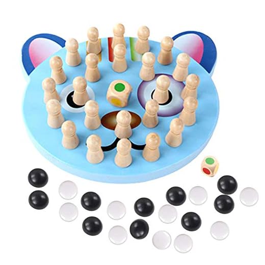 BOLANA Familia Juego para Fiesta Partido Stick Ajedrez Juego Infantil Memoria Color Ajedrez Game Color Cognitivo Capacidad Juguete para Niños - Cat, 1 Set
