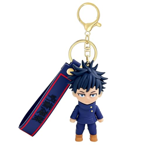 Image of AmaaLeaf JJK Novelty Keychain, Collectable Anime Mini Figure, Fun Keyring Jewelry Gift for Men and Women, Megumi Fushiguro, One size