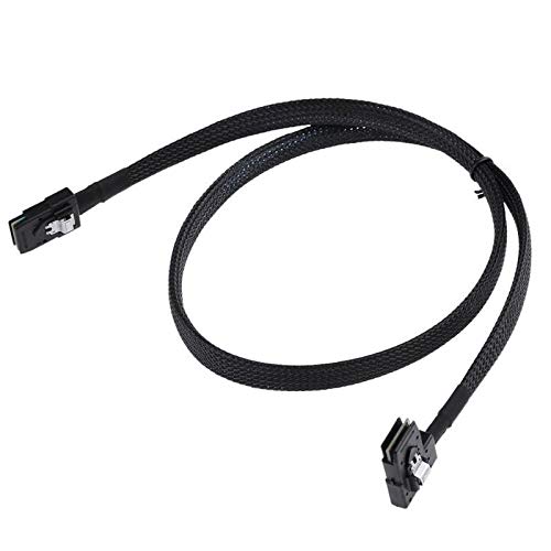 Cable Mini SAS 36pin SFF-8087 RAID 80cm Angulado 90° miniatura 2