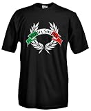 tessuto cotone 100% Settantallora - T-Shirt Maglietta A102 Patria Nostra Taglia L