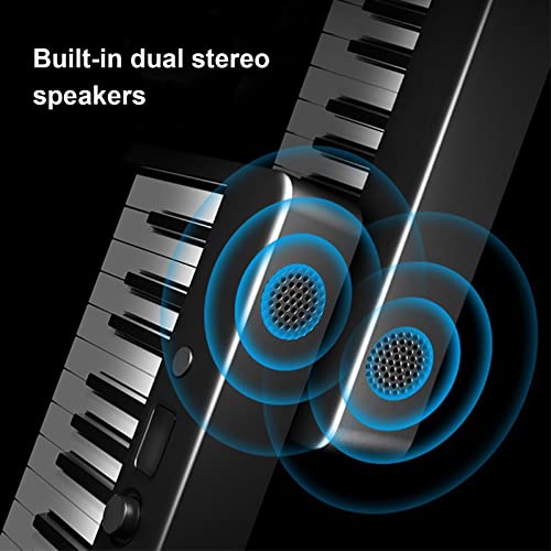 88 Touches Pliable Clavier Piano Pleine Grandeur Piano Numérique Clavier Électronique Portable for Les Débutants Avec Bluetooth, USB/MIDI, Pédale De Sustain, Sac De Piano, Support De Feuille De Musiqu - Les Beatles, Paul McCartney, John Lennon, RIngo Starr, George Harrison 88 Touches Pliable Clavier Piano Pleine Grandeur Piano Numérique Clavier Électronique Portable for Les Débutants Avec Bluetooth, USB/MIDI, Pédale De Sustain, Sac De Piano, Support De Feuille De Musiqu – Image 6