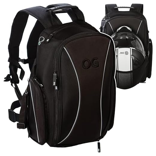 OG Original Mochila Moto GO Negra Impermeable 20L, Bolsa Porta-Cascos Motorista, Correa Casco, Ciclismo, Hombre, Portátil, Reflectante, Bolsillo Antirrobo