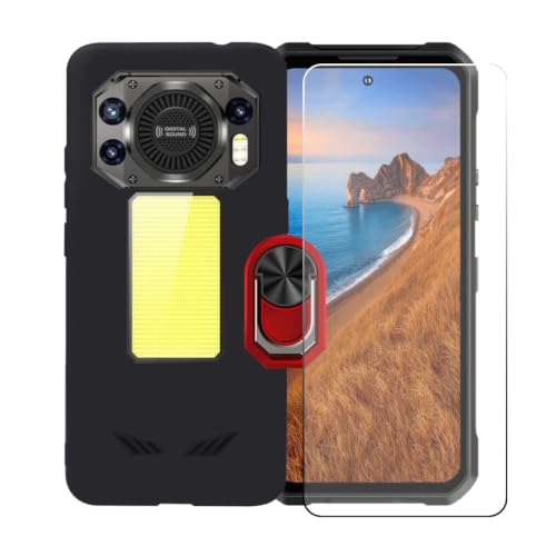 CongJiaLingXi �P�[�X �K�p �� Oukitel WP61 Ultra (6.78") �����O�T�|�[�g+ �����K���X�X�N���[���v���e�N�^�[�A�_��ȃV���R�[���V�F���o���p�[TPU�ی�J�o�[�������,��