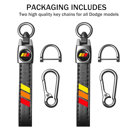 Image of YOSRTER 2PCs Leather Keychain for Toyota Tacoma 4Runner Tundra TRD Camry Rav4 Aluminium alloy Key Chain with key Ring