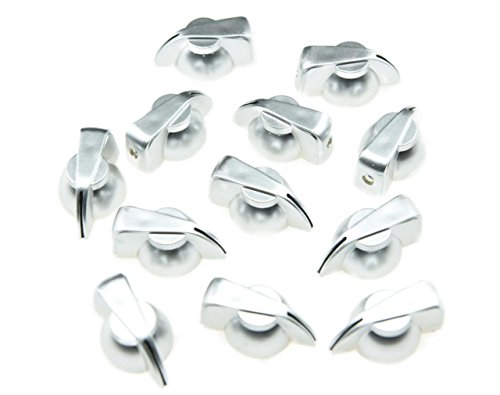 Boutons de tête de poulet argent Kaish pour personnaliser son pedalboard sur scène