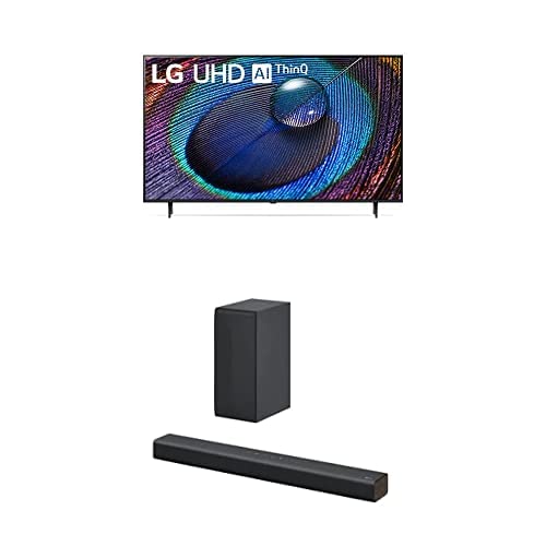 Image of LG 75-Inch Class UR9000 Series Alexa Built-in 4K Smart TV (3840 x 2160) HDMI 60Hz Refresh Rate, AI-Powered 4K Soundbar and Wireless Subwoofer S40Q - 2.1 Ch, Home Theater Audio