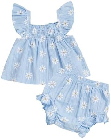 Baby Girl Summer Clothes Strawberry Dress Shorts Outfit Bow Cherr...