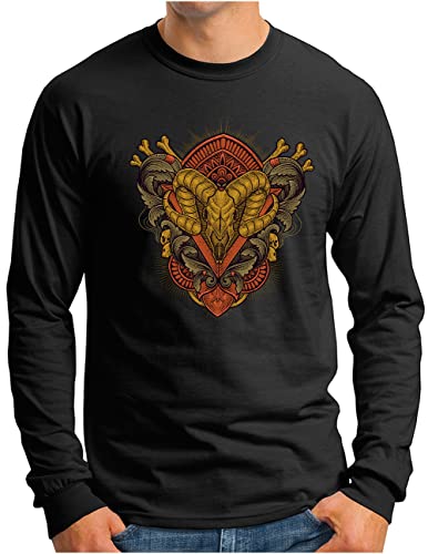 T-shirt chèvre pentagramme OM3 homme noir pour trouver enfin un vêtement gothique en taille 4XL