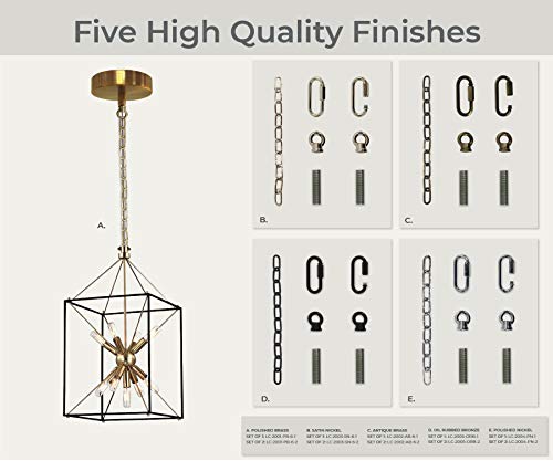Royal Designs, Inc. LC-2005-ORB-6-1 Heavy Duty Lighting Fixture Chain, Extendable up to 6ft, 60-Pound Weight Capacity, Oil Rubbed Bronze by Royal Designs, Inc. - Image 3