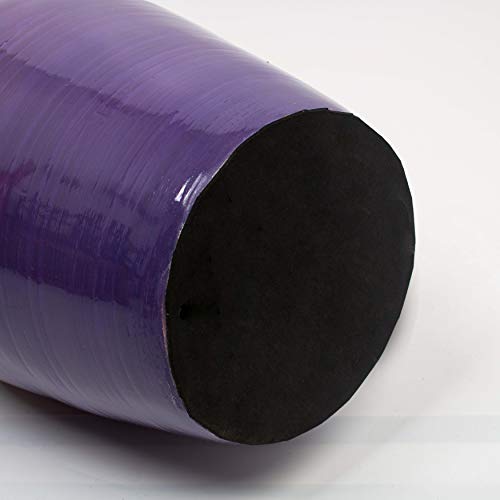 Uniquewise Classic Bamboo Floor Vase Handmade, For Dining, Living Room, Entryway, Fill Up With Dried Branches Or Flowers, Glossy Purple, 28" H X 9" Diameter #TOP6
