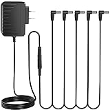 9V 1500mA Power Adapter for Donner DPA-1 Guitar Pedal Supply Tip Negative with 5 Way Daisy Chain Cables