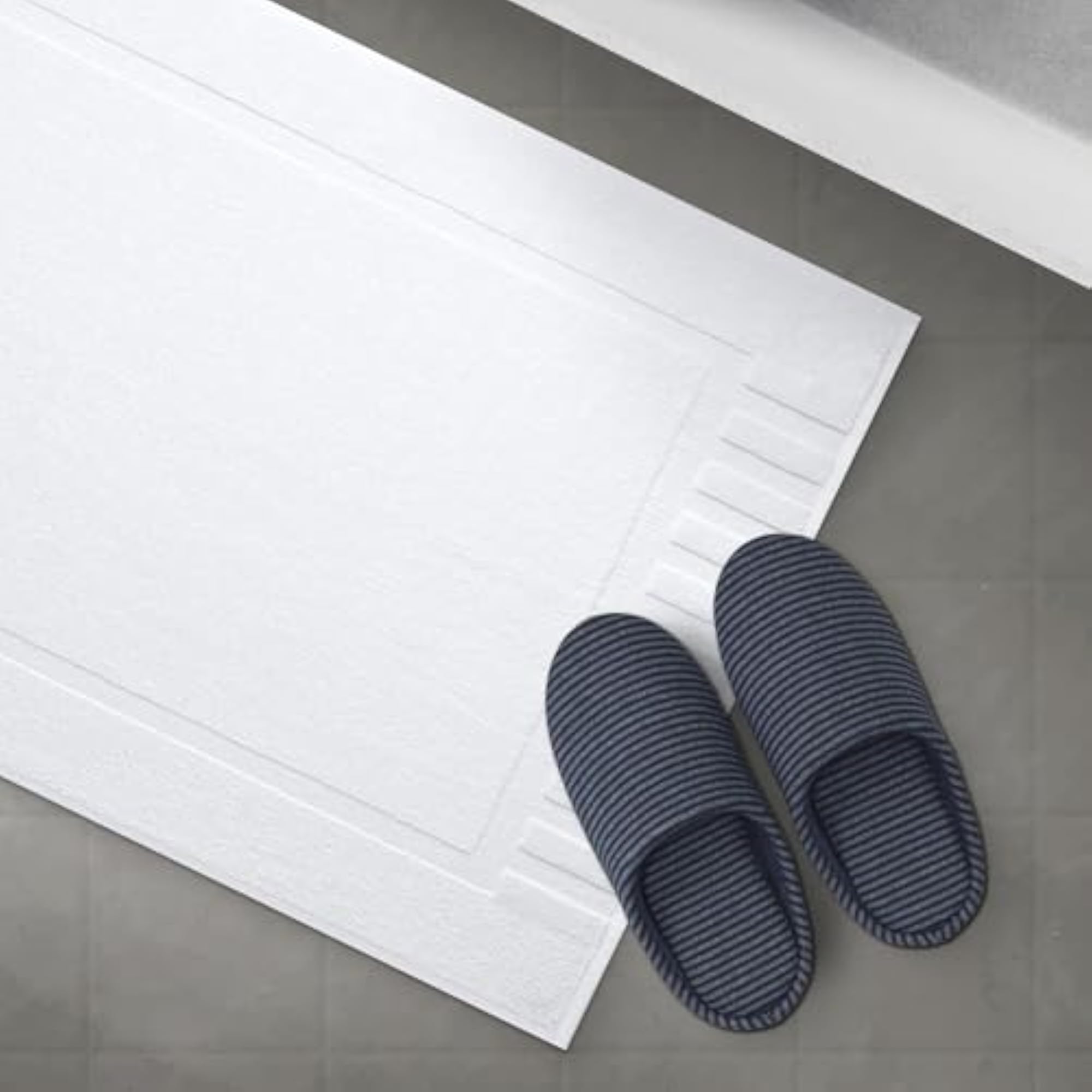 Luxury Bath Mat Floor Towel Set, Absorbent Cotton