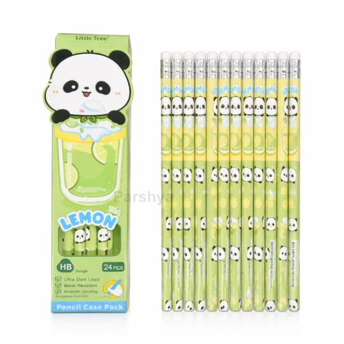 Image of KiddieWorld Cute Panda HB Pencil Set for Kids with Storage Case, 24 Pcs Writing Pencils, Break Resistant Dark Lead, Smooth Writing School Stationery, Birthday Return Gift, Back to School Supplies