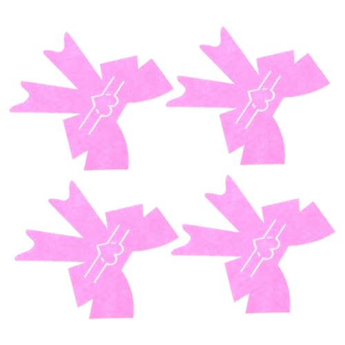 OUNONA 4pezzi Borsa Per Posate in Tessuto Non Tessuto Design Cuore Portaposate Per Festa Romantica Custodia Per Stoviglie Posate Portaposate Romantico Borsa Per Forma Di Cuore