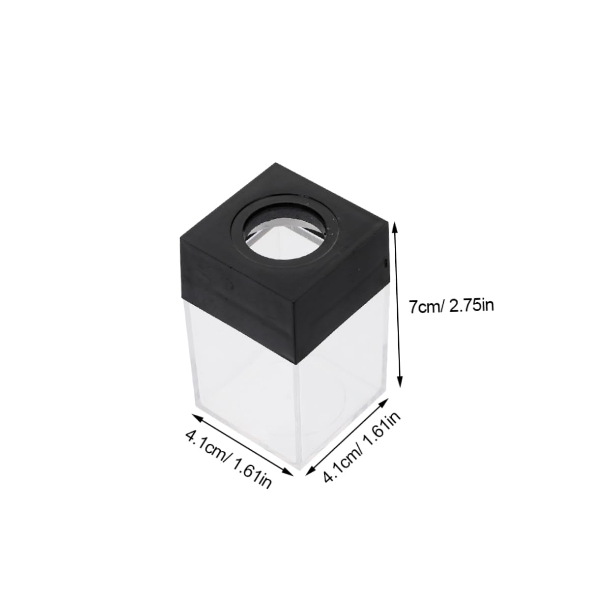 iplusmile 12 Piezas Caja De Clips Magnéticos Cuadrada Organizador De Clips Para Escritorio De Oficina Contenedor De Plástico Para Sujetapapeles Horquillas y Soporte Magnético