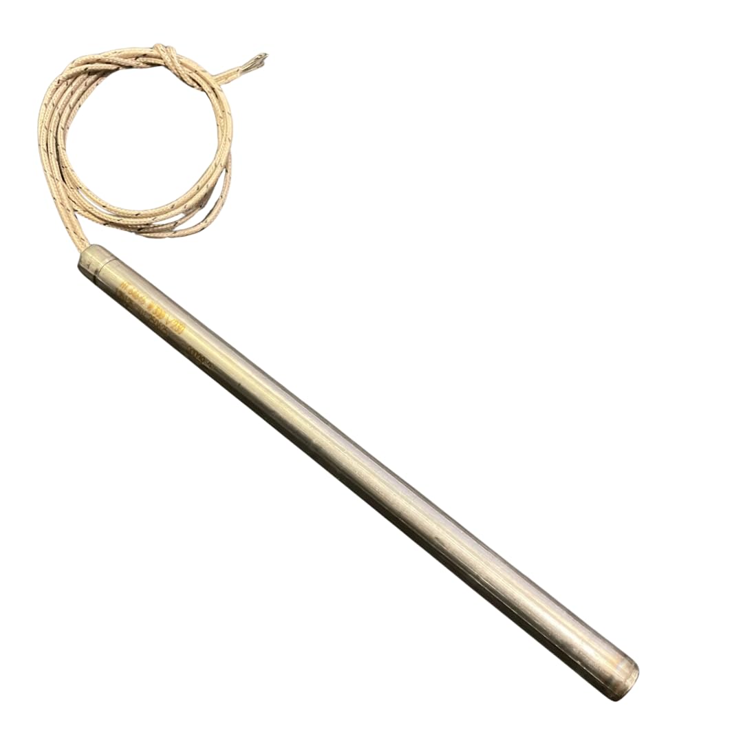 Bujía, resistencia de encendido L. 170 mm Diám. 9,9 mm, 300 W para estufas de pellet, calderas, quemadores