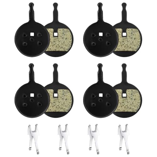 4 pares de pastillas de freno de disco para bicicleta, compatibles con Avid BB5, Promax DSK-710, 720, 913, CSC, Kingdom, Decipher, DSK Series, 300, 300R, 310, 330, 330R, Render-R