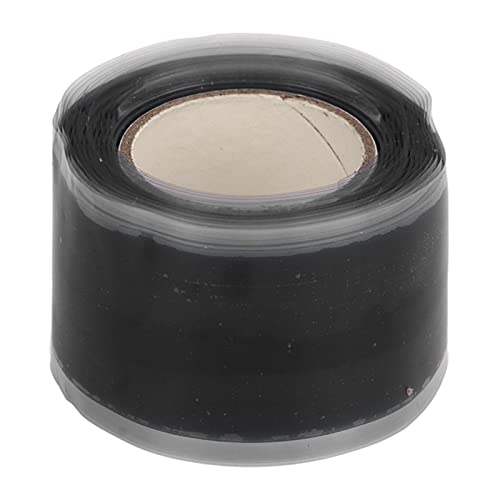 Image of Grip Silicone Self Adhesive Tape Fix Adhesive Tape Self Fusing Silicone Tape Double Sided Sealing Tape 2pcs Silicone Grip Tapes Self Fusing Flexible Tape Portable Double (Black)