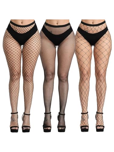 Fishnet Stockings for Women Fishnet Tights Sexy High Waist Pantyhose