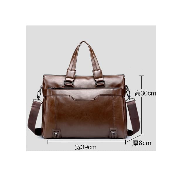 JSEIAJB Men's Briefcase Bag BusinessDocument Bags Luxury Man Bag Travel Suitcase Wallet2