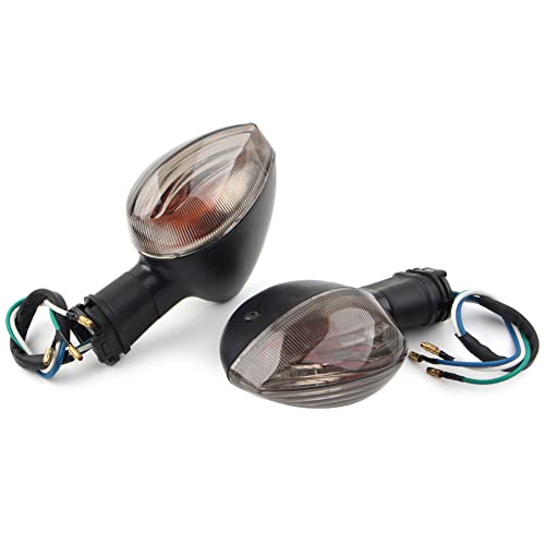 Bacar Luces de señal de giro para motocicleta Indicadores delanteros Led para R1 R6 2004-2006 Lente ahumad