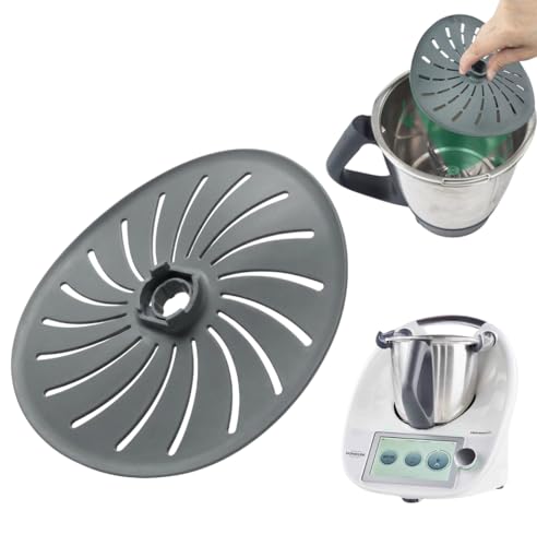 Disque de Cuisson Vapeur Compatible Thermomix TM5 TM6 – Accessoire Anti-Projection & Cuisson Uniforme – Remplacement Couvercle Bol – Plastique...