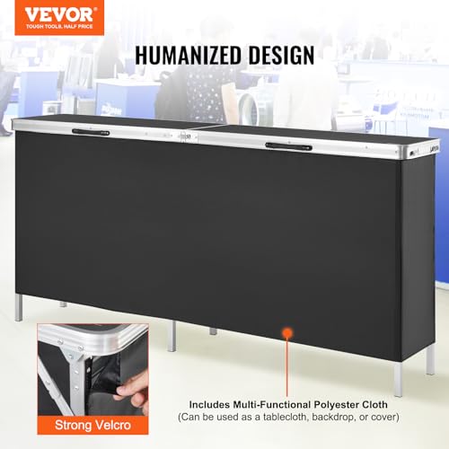 VEVOR-Extra-Long-Folding-Portable-Bar-Tradeshow-Podium-Table-for-Indoor-Outdoor-Party-Picnic-Exhibition-Includes-Carrying-Case-Storage-Shelf-and-Black-Skirt-7795-x-1516-x-3465 VEVOR Extra Long Folding Portable Bar Tradeshow Podium Table for Indoor Outdoor Party Picnic Exhibition Includes Carrying Case Storage Shelf and Black Skirt 7795 x 1516 x 3465