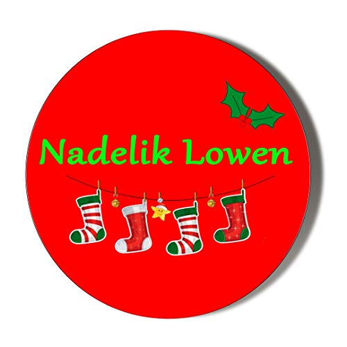 Preisvergleich Produktbild Makeup-Spiegel, Motiv: Frohe Weihnachten, 58 mm