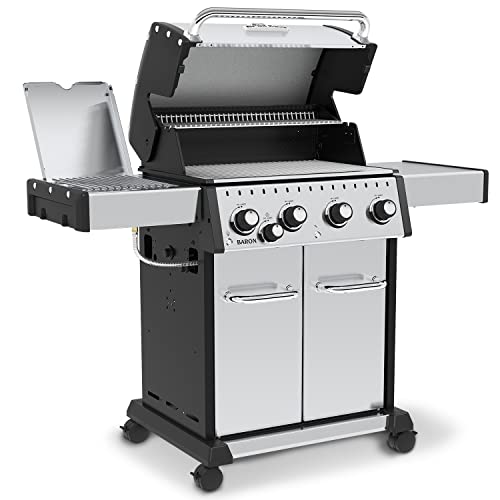 Broil King, Baron S 440 Pro Ir, 875927, Natural Gas (Ng), Silver, Black #TOP2