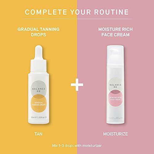 Balance Me Moisture Rich Face Cream 100% Natural Vegan Deeply Hydrating Moisturiser - Antioxidant Rich Rosehip & Arctic Cloudberry For All Skin Types Made In Uk 50Ml