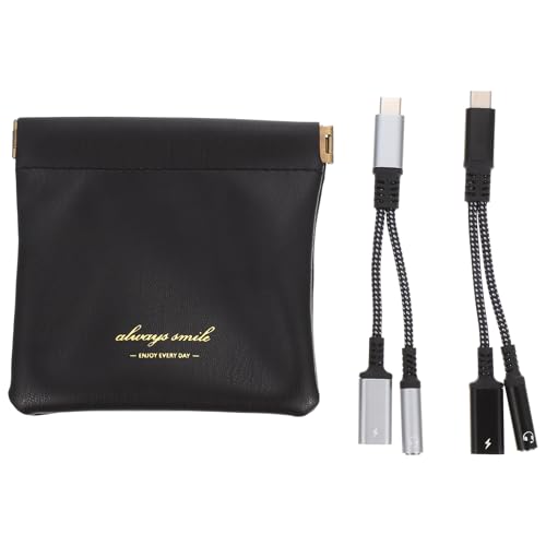 Adaptateur USB-C vers audio 3.5 mm double prise pour écouteurs et charge