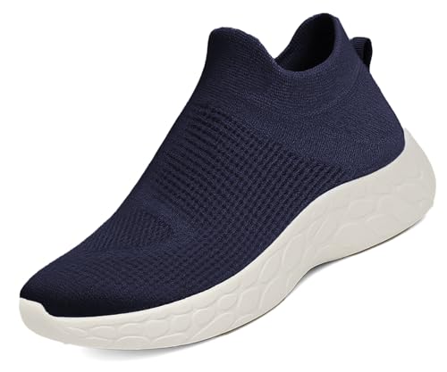 Image of Kraasa Walking Shoes for Men Height Increasing Sports Shoes Ultra Grip Soft Sole Gym Shoes Workout Lightweight Running Shoes for Men