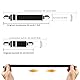Fenrad Bettlakenspanner Verstellbar 8 Stück, Betttuchspanner mit Metallclips Elastische Lakenspanner Spannbettlakenhalter Matratzenspanner für Ecken von Bett, Krippe, Bügelbrett, Matratze