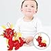 Imagen de GARVALON Muñeco de Peluche Dragón Chino de 24 CM Juguete de Peluche Zodiacal Figura Decorativa para Año y Regalos Festivos Algodón PP Ligero y Colores Brillantes