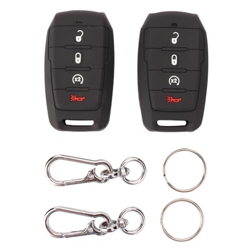 Carcasa de llave Ram 1500 silicona antigolpes que protege los 4 botones del mando 2019-2025