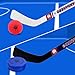 Pandahero Mini Hockey Goal Set for Kids – Indoor Knee Floor Hockey Kit with 2 Goals, 4 Mini Sticks & 8 Soft Foam Balls and Pucks – Hockey Toy Set for Boys & Girls with Hockey Net