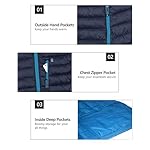 Little Donkey Andy Men's Packable Puffer Jacket Lightweight Hooded Warm Winter Coat with Recycled Insulation S-3XL - Image 5