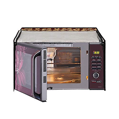 Image of DREAM KING Stylish Design & Printed Microwave Oven Cover Full Closure |waterproof & Dustproof Oven Cover Suitable for All Models - Multicolour SA62