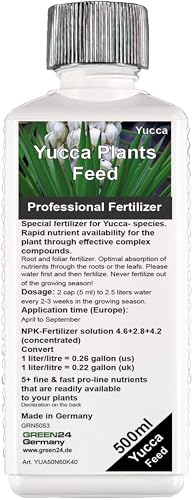 GREEN24 Yukka engrais de palme Yucca, engrais liquide premium de la gamme professionnelle 500ml