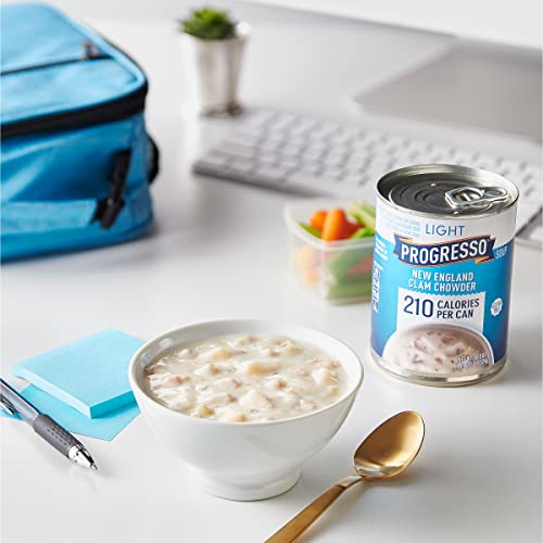 Image of Progresso Light, New England Clam Chowder Soup, Gluten Free, 18.5 oz. (Pack of 12)